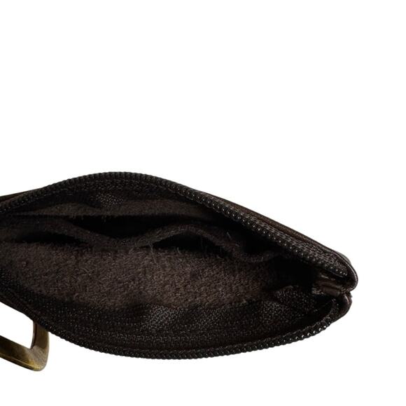 Ippolita Brown Leather Logo‎ Embossed Keychain Coin Pouch - Picture 6 of 7